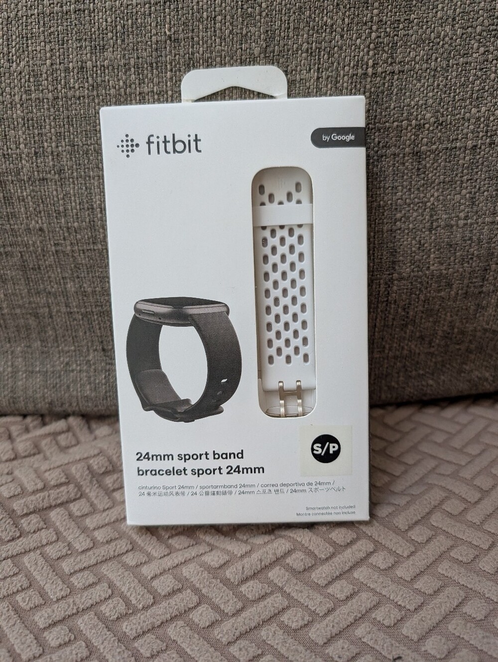 fitbit 24mm Sport Band - White Perforated